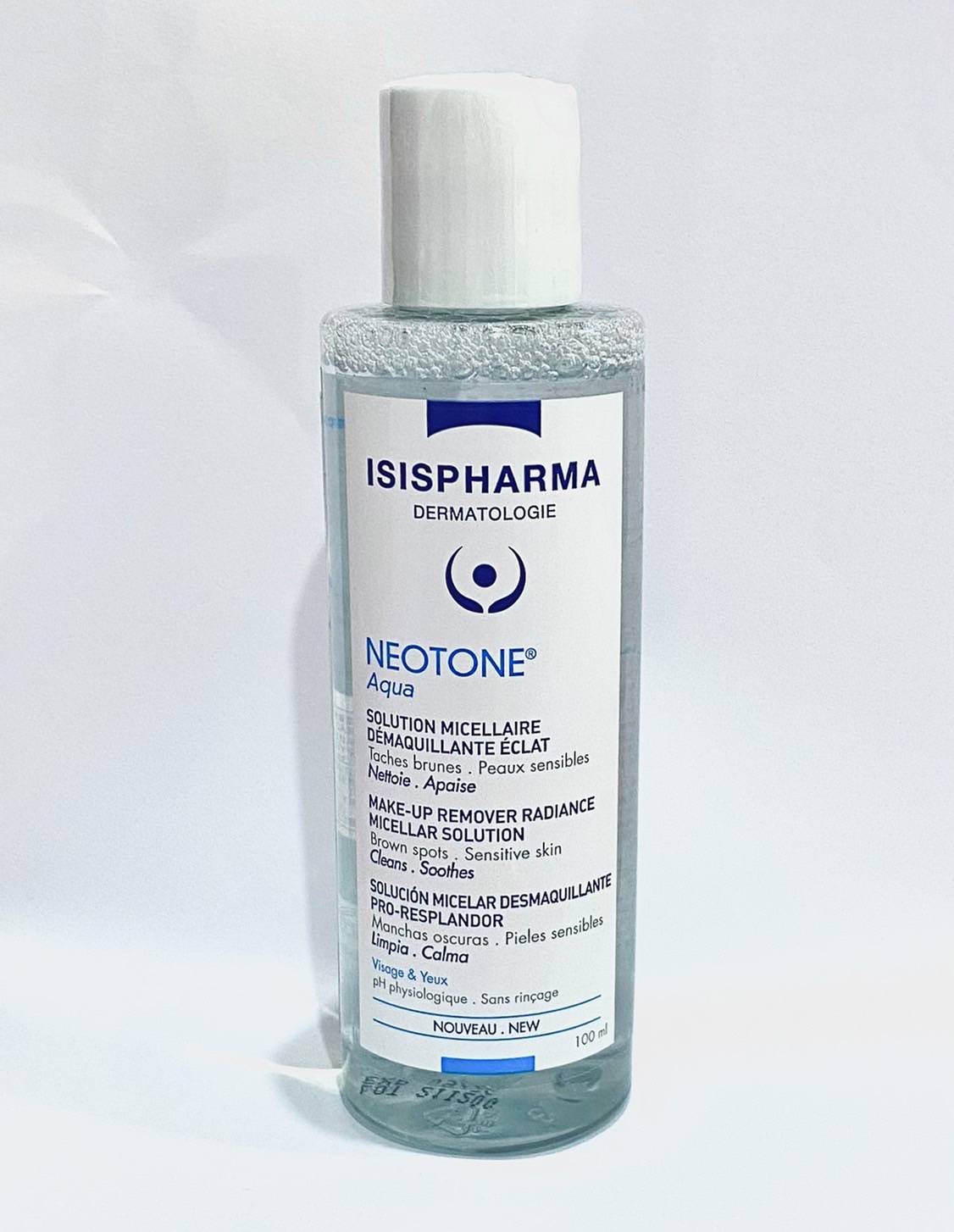 ISISPHARMA NEOTONE AQUA ผลิตภัณฑ์เช็ดเครื่องสำอาง ผสานไวท์เทนนิ่ง