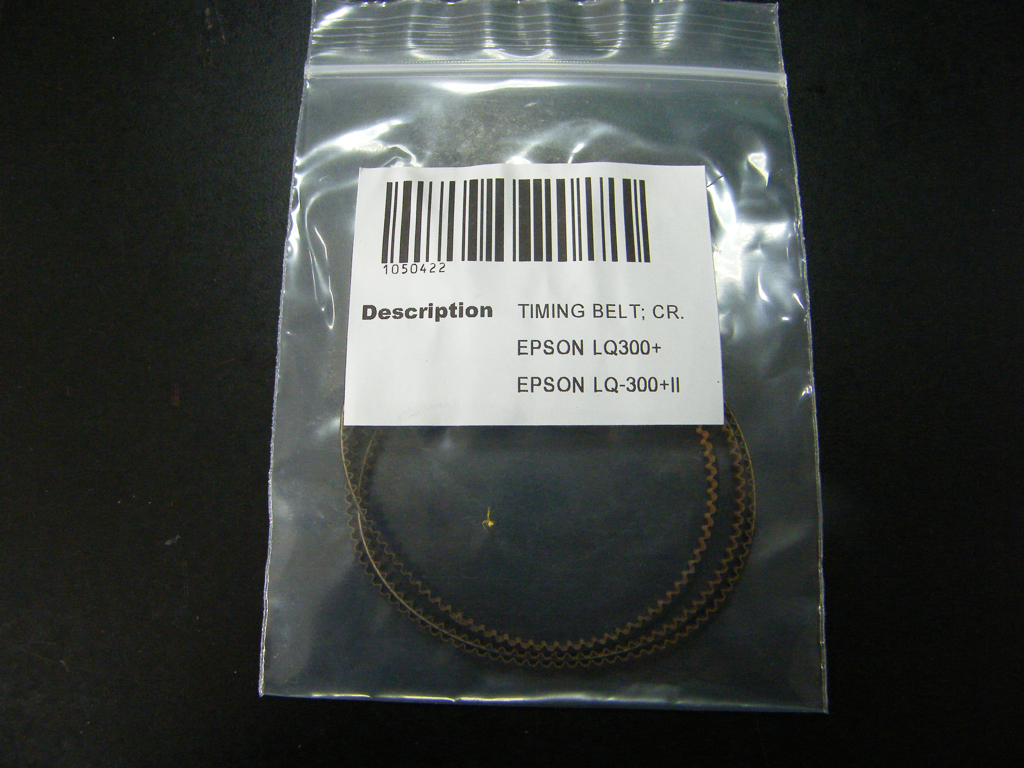 EPSON สายพานหัวพิมพ์ ของแท้ศูนย์ EPSON TIMING BELT; CR. LQ-300+/LQ-300+II/LQ310/LQ-350/LQ-520 1050422 0 กก.