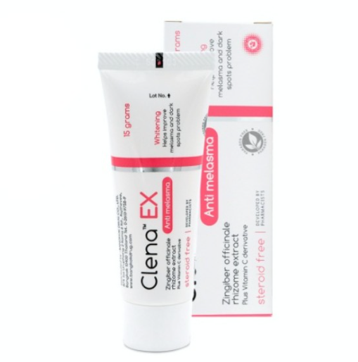 Clena Ex Anti melasma 15 g ครีมลดฝ้า กระ ลดจุดด่างดำ หมองคล้ำ ช่วยบำรุงผิวให้กระจ่างใส ขนาด 15 กรัม