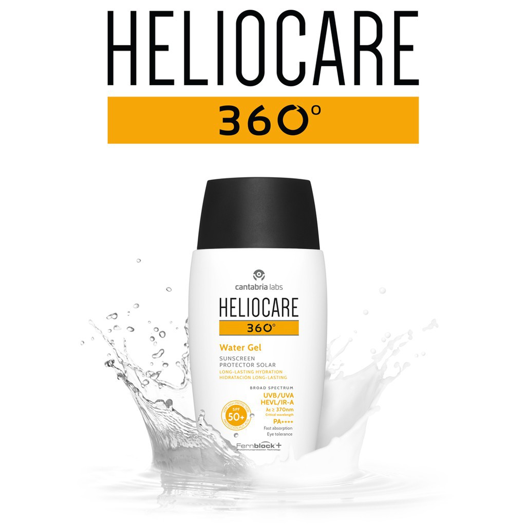 Heliocare 360 Water Gel SPF50+ ปกป้องครบทุกรังสี กันน้ำ PM2.5 ไม่อุดตัน