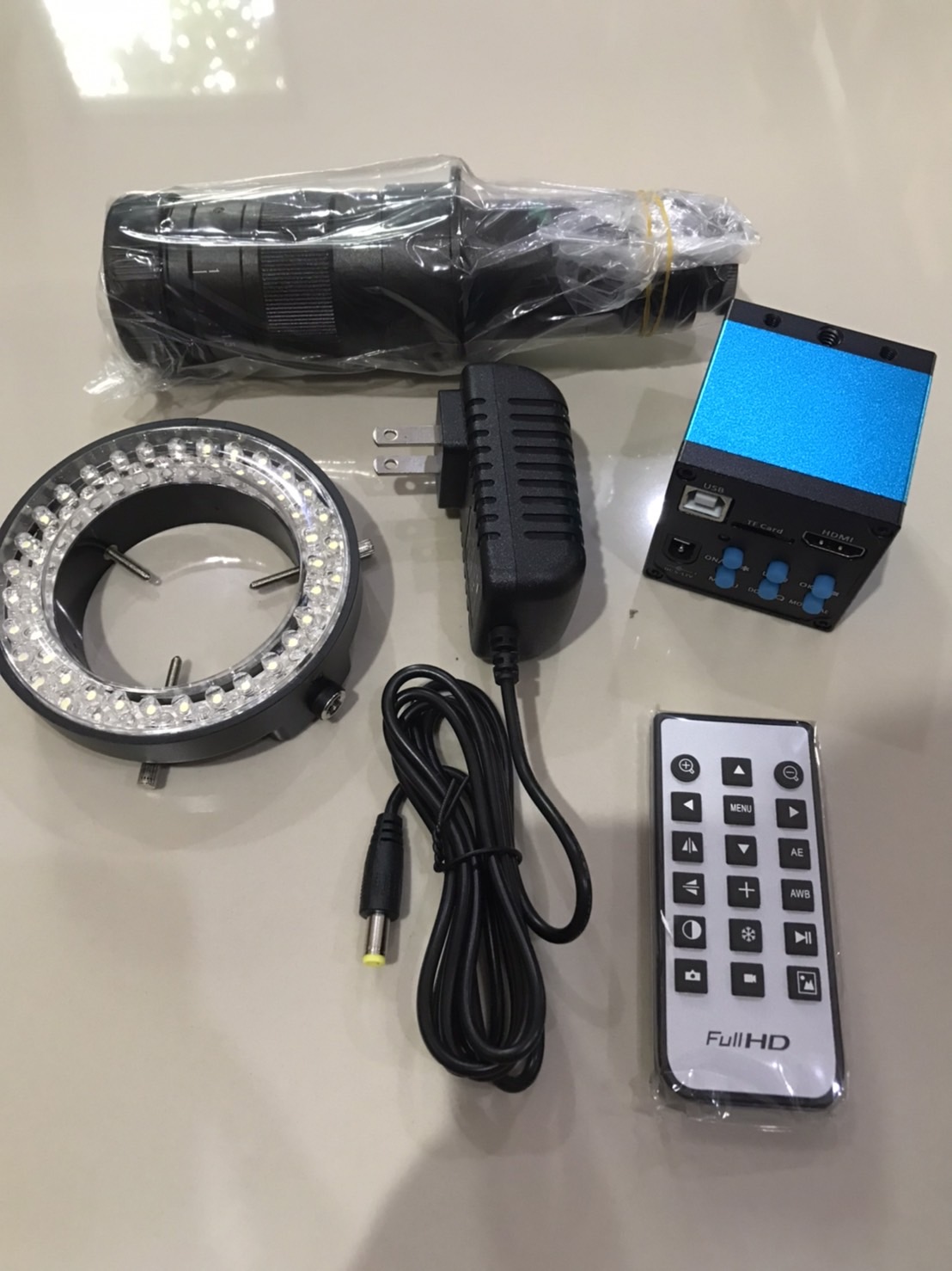 CCD Camera Industrial HDMI Digital Industrial Microscope Full HD,OW-720P-A(เฉพาะตัวเครื่องและอุปกรณ์ไม่รวมจอ รวมจอด้วยเพิ่ม 4,000 บาท)