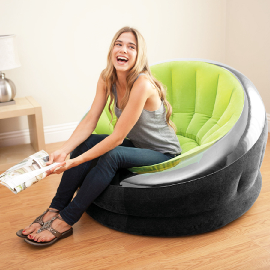 เก้าอี้เป่าลม Intex โซฟาเป่าลม โซฟาลม โซฟาญี่ปุ่น โซฟานั่งพื้น ที่นั่งเป่าลม Empire Chair โซฟาลม โซฟานั่งเล่น เก้าอี้พักผ่อน รุ่น HC-028