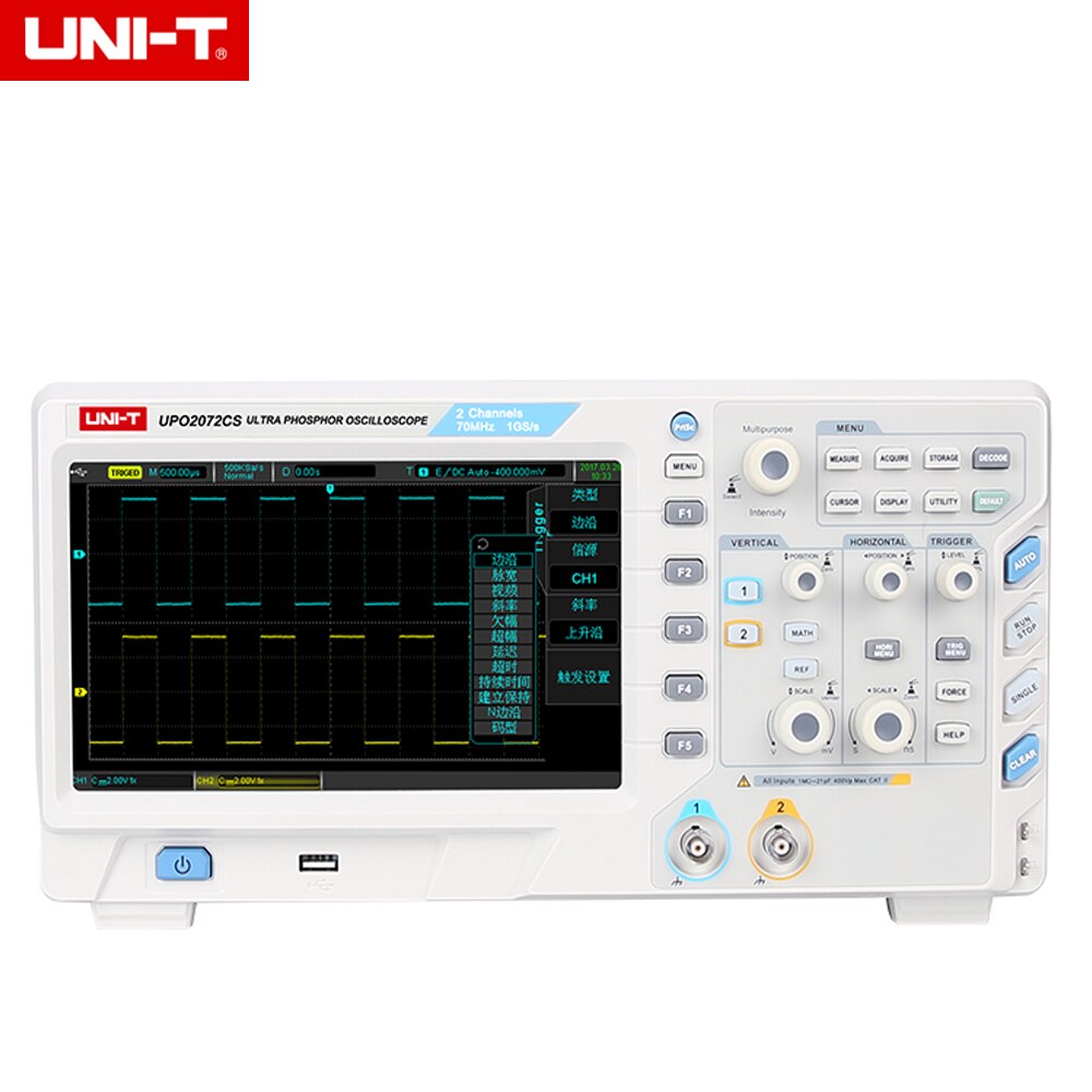 UNI-T UPO2072CS 70 mhz 2 Channels Ultra Phosphor Digital Oscilloscope