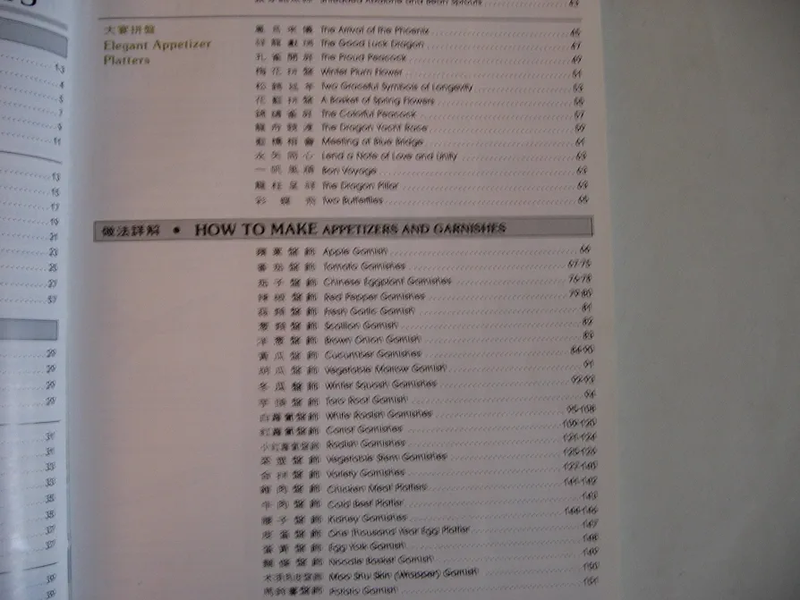 Chinese Appetizers and Garnishes English/Mandarin Chinese edition : Huang Su-Huei