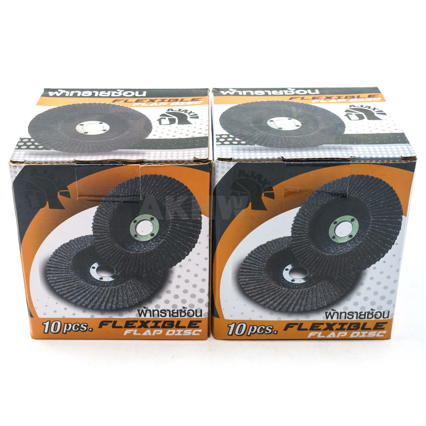 กระดาษทรายซ้อน 4 นิ้ว AJAX หลังอ่อน/หลังแข็ง [ขายปลีก/ส่ง]