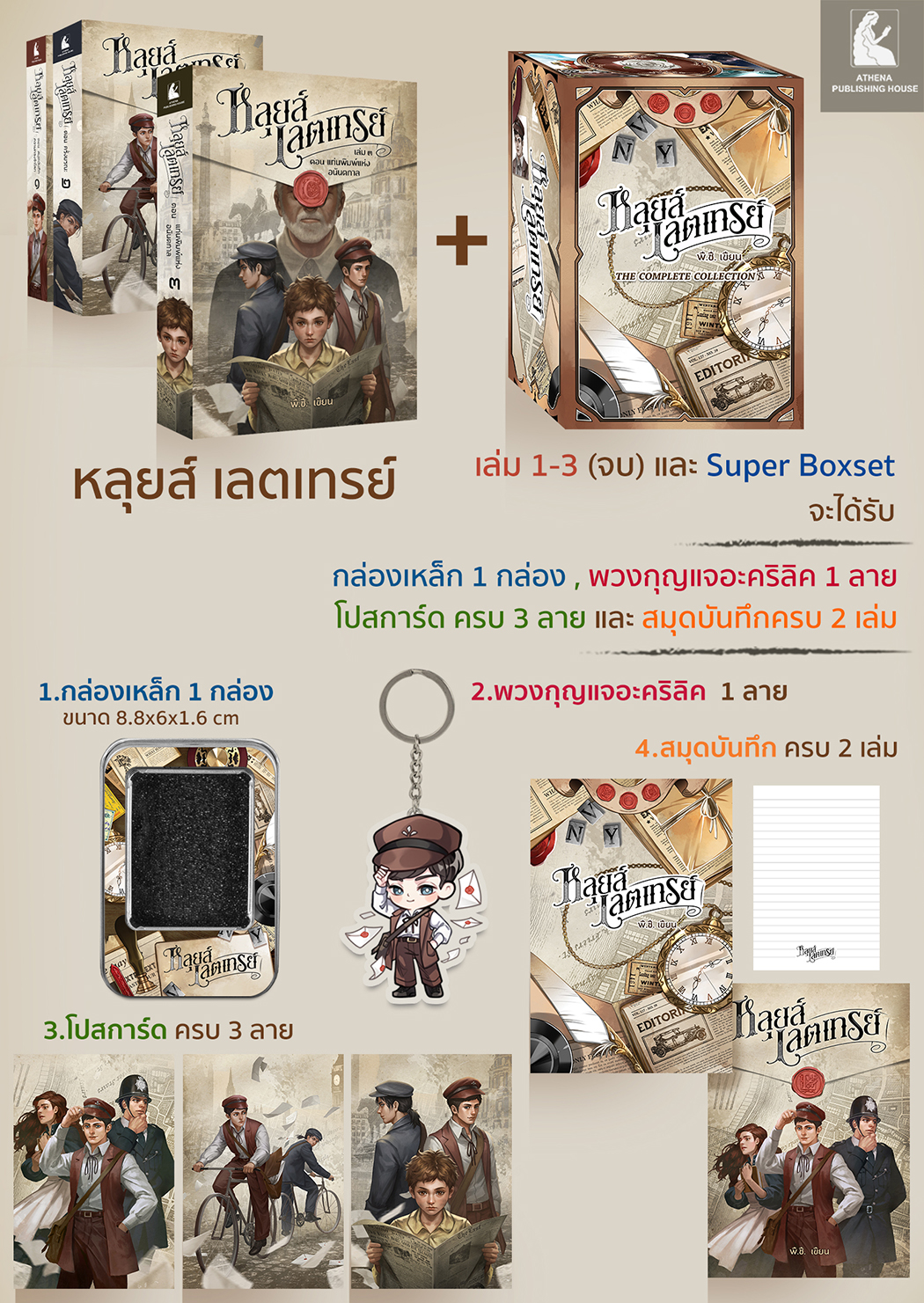 หลุยส์ เลตเทรย์ เล่ม ๓ ตอน แท่นพิมพ์แห่งอนันตกาล (เล่มจบ) (มีตัวเลือกสินค้า)