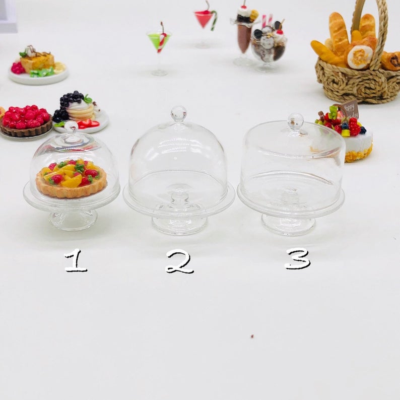 Miniature Glass Stand with cover