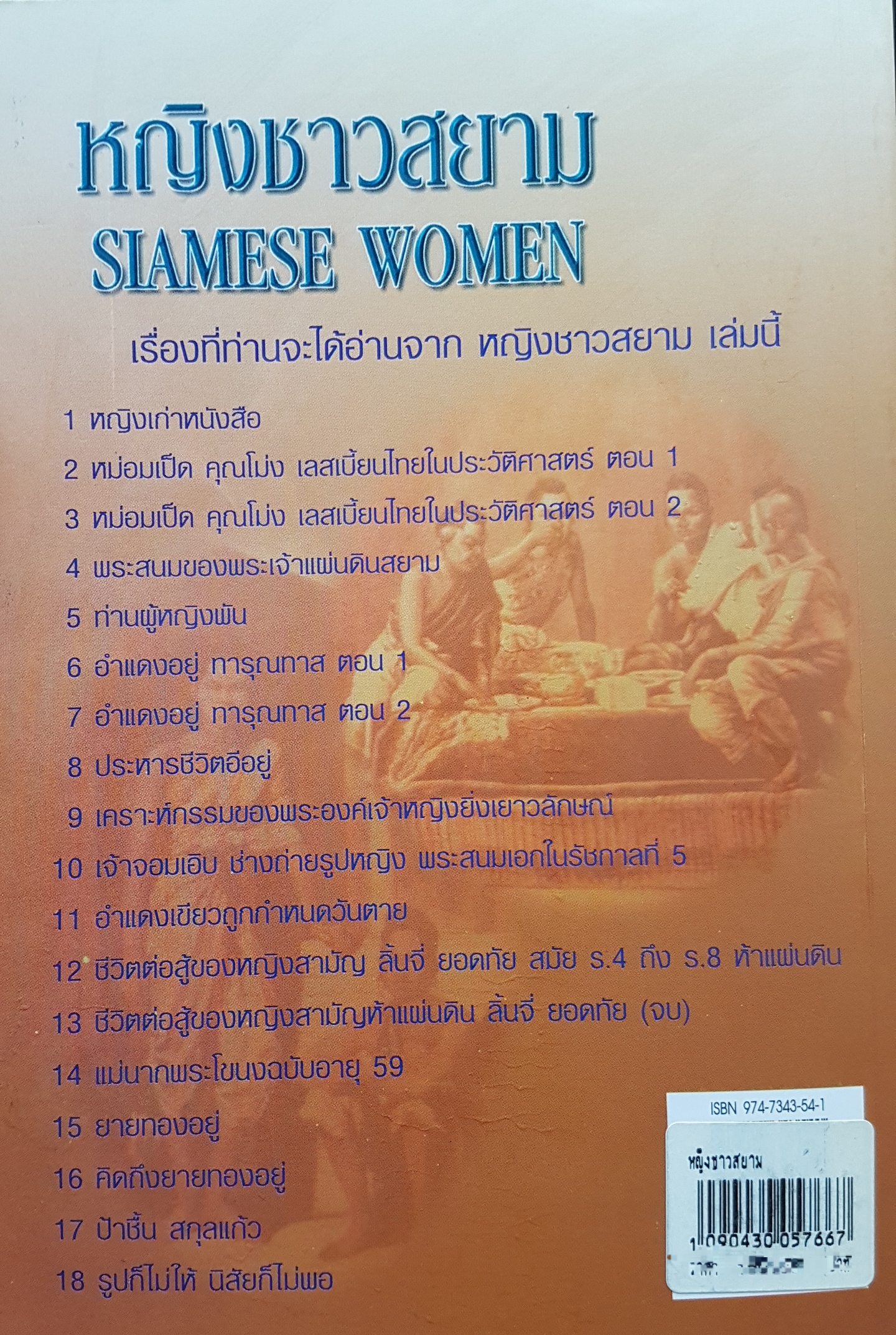 หญิงชาวสยาม Slamese Women...เอนก นาวิกมูล