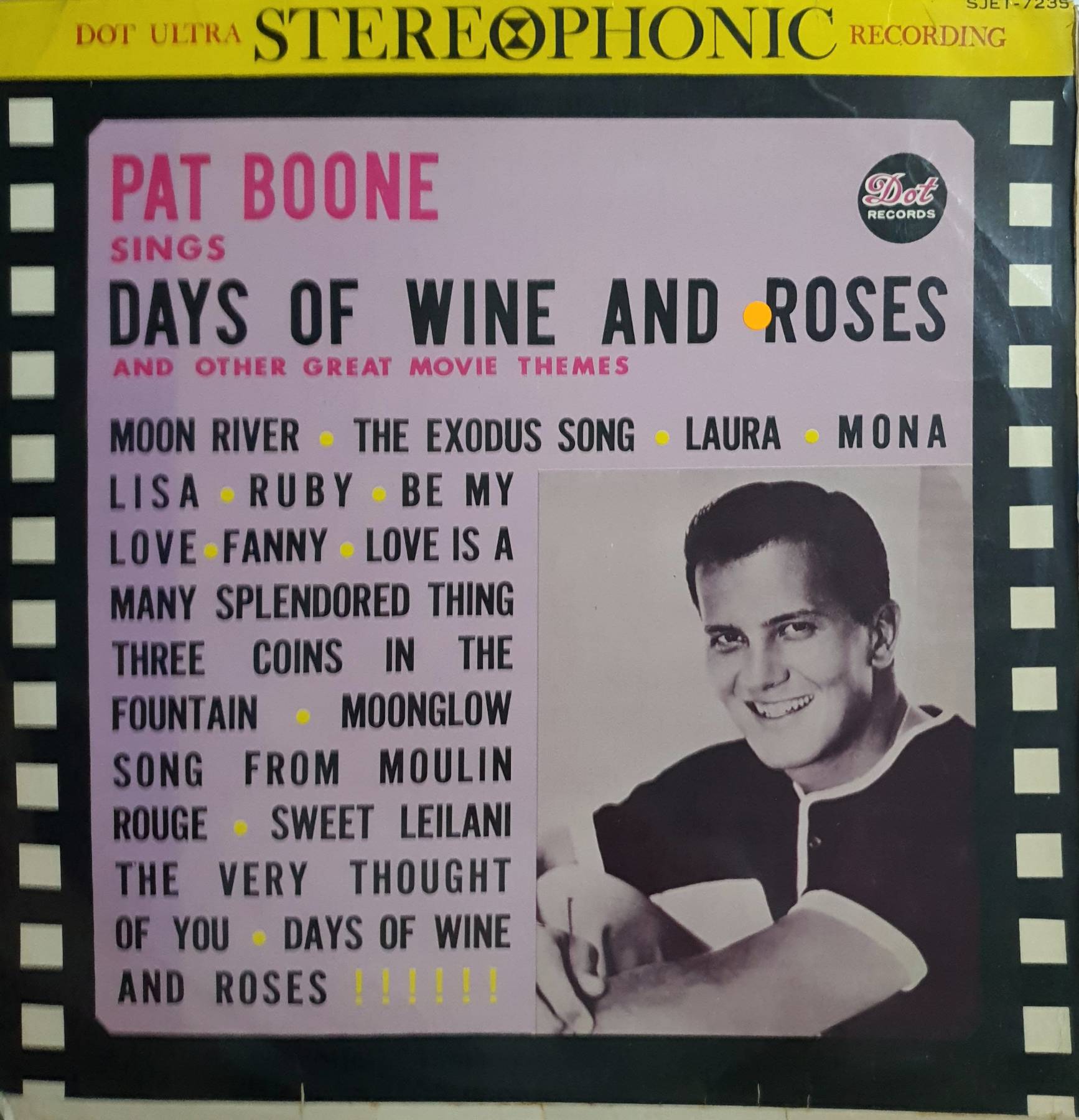 LP, Vinyl, Pat Boone Sings Days of Wine and Roses and Other Great Movie Themes