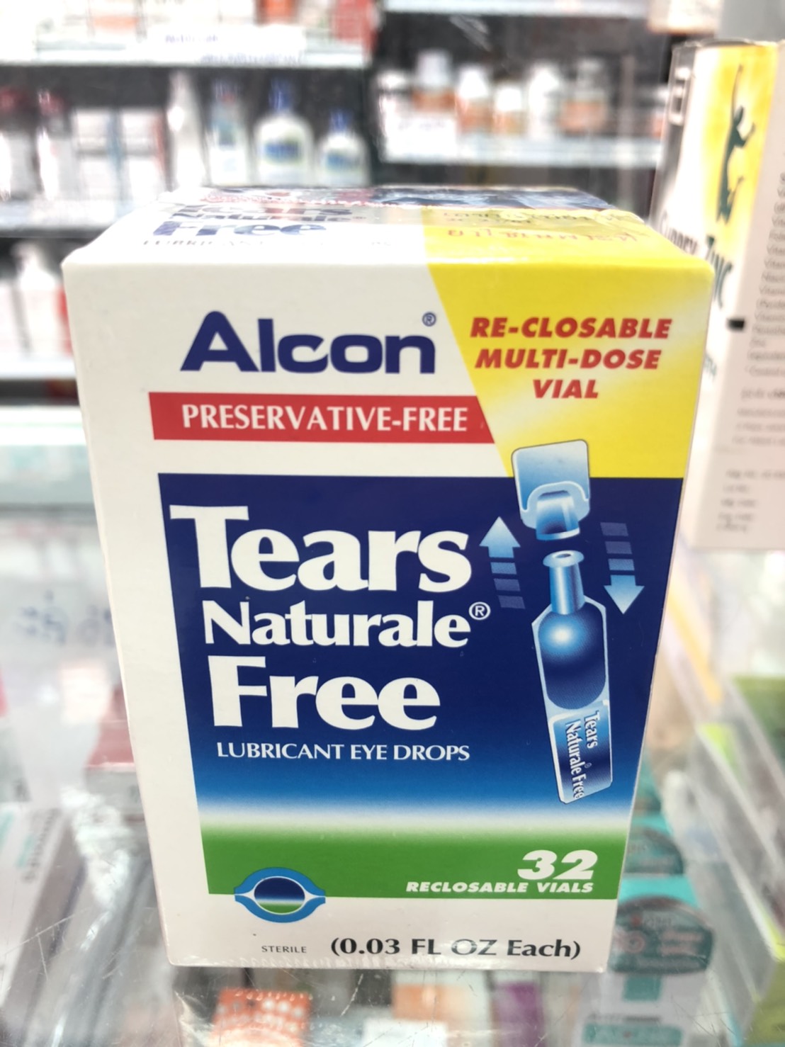 Tears Naturale free Alcon น้ำตาเทียม 32กระเปาะ