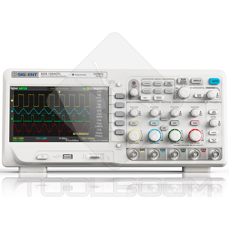 Oscilloscope SIGLENT SDS1204CFL 4-Channel 200MHz