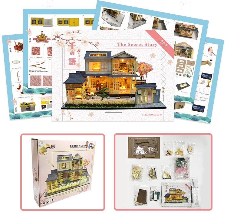 โมเดลบ้านจำลองสไตล์ญี่ปุ่น เป็นบ้านวิลล่าขนาดใหญ่เหมาะสำหรับผู้ ที่ชื่นชอบการสะสม โมเดลโดยเฉพาะ