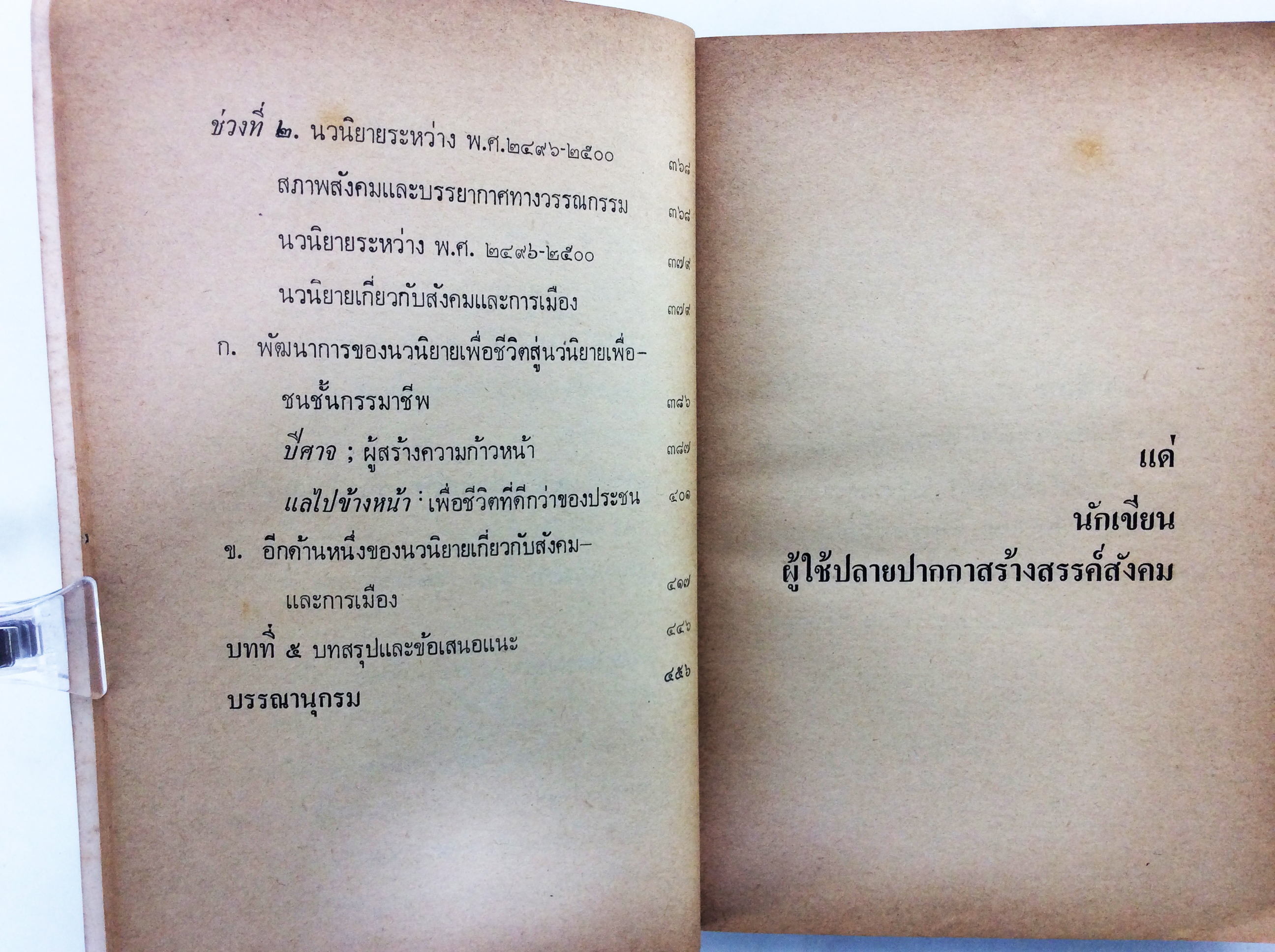 นวนิยายกับสังคมไทย 2475-2500หนังสือหายาก หนังสือสะสม หนังสือเก่า คุ้มอักษรไทย