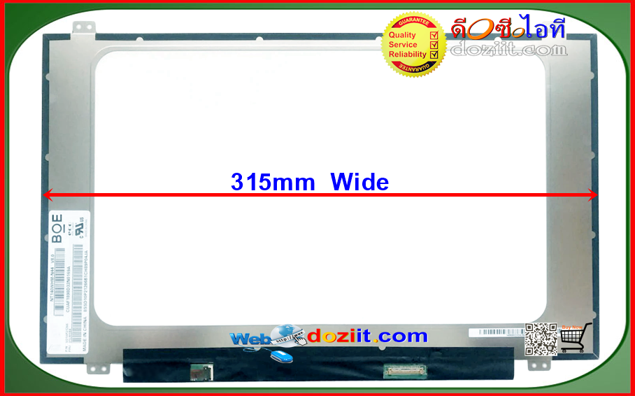 จอโน๊ตบุ๊ค LED Notebook 14.0" นิ้ว Slim 1366x768 HD (eDP, 30 Pins) AUO BOE INNOLUX LED Panel •แบบมีหูยึด •(หน้าจอขอบบาง Ultrabook)