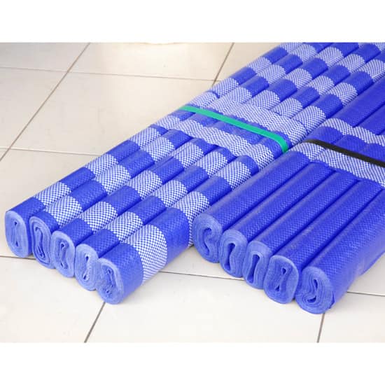 ผ้าฟาง ขนาด 72 นิ้ว x40 หลา (1.8x36.5เมตร) ผ้าฟางเคลือบกันแดด ผ้าใบกันแดด ผ้าใบพลาสติก ผ้าเต้นท์ กันฝน ผ้าฟางฟ้าขาว ปูพื้น