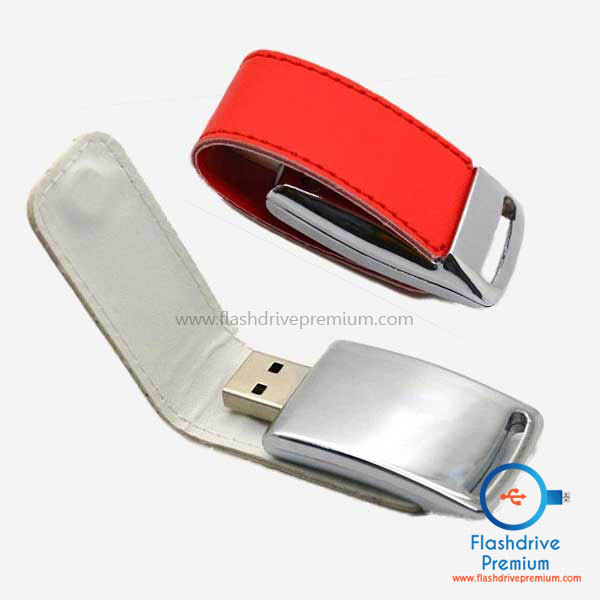 แฟลชไดร์ฟหนัง พรีเมี่ยม (Leather Flash Drive)