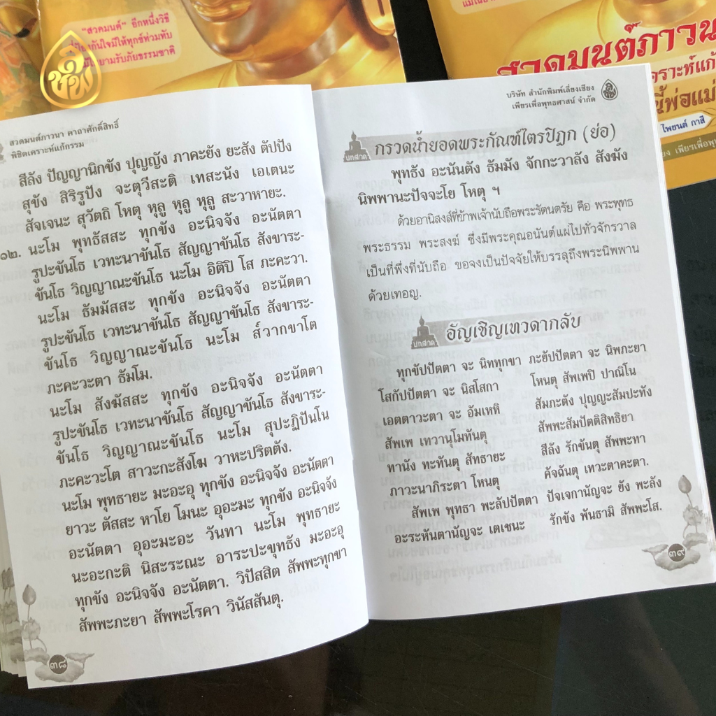 หนังสือสวดมนต์ภาวนา ฉ.พกพา ( แพ็ค 10 เล่ม ) หนังสือธรรมะ บจ.สำนักพิมพ์เลี่ยงเชียง เพียรเพื่อพุทธศาสน์