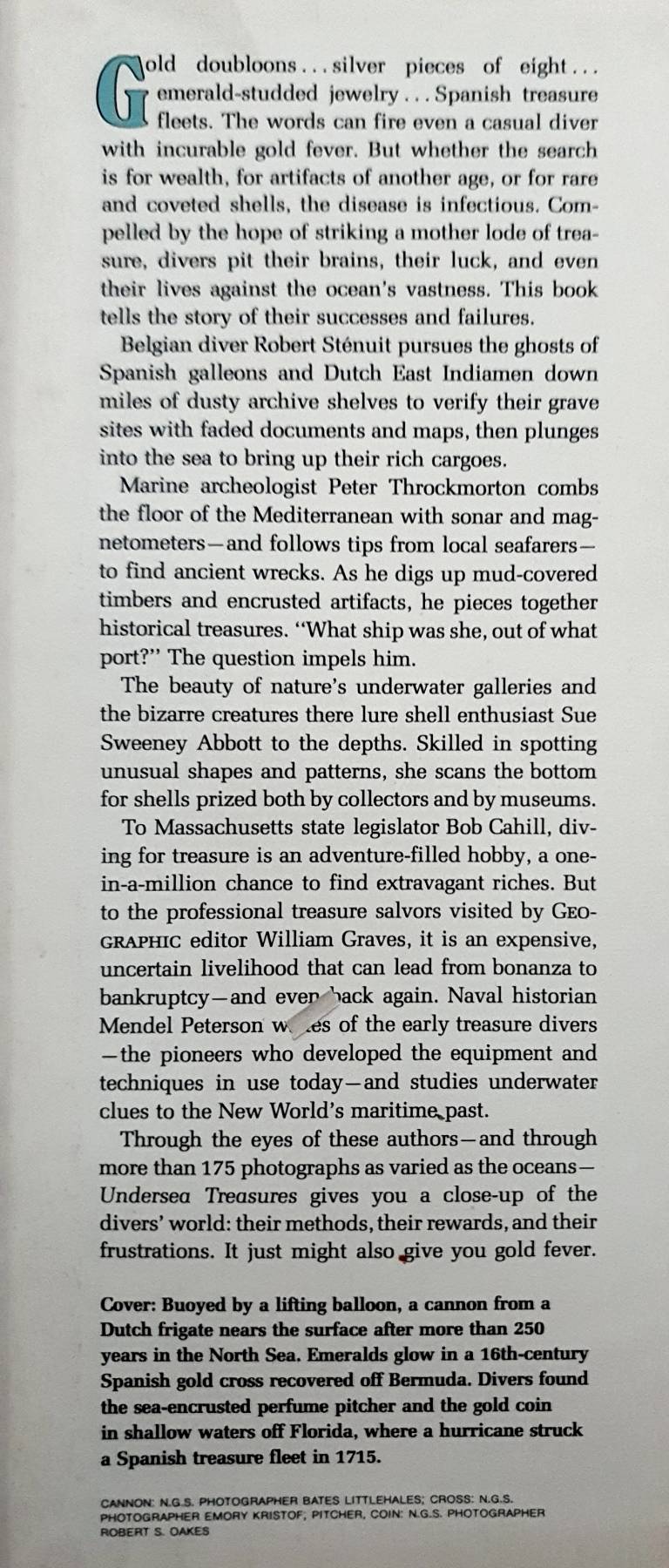 Undersea Treasure : Published by National Geographic Society