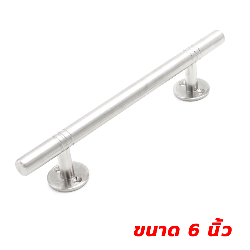 มือจับประตู/หน้าต่างสแตนเลสแท้ KingsMan แบบตันก้านตรง หนาทนทาน ไม่เป็นสนิม [ขายส่ง]