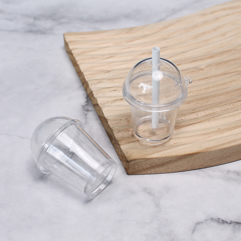 ถ้วยจิ๋วแก้วจิ๋วมินิจำลองถ้วยมูสรำไม้ถ้วยอาหารขนาดเล็กของเล่น DIY ครีมกาวถ้วยไอศกรีมทำด้วยมือวัสดุแพคเกจถ้วย