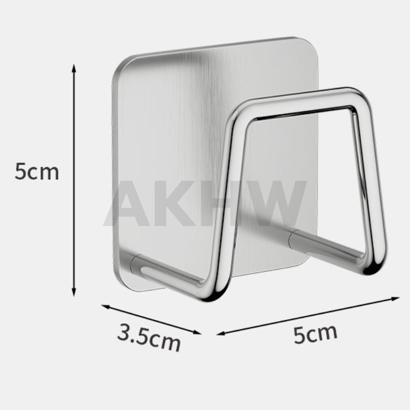 ตะขอแขวนของ/วางฟองน้ำล้างจาน KingsMan แบบติดกาว วัสดุสแตนเลสแท้ SUS304 ไม่เป็นสนิม [ขายปลีก/ส่ง]