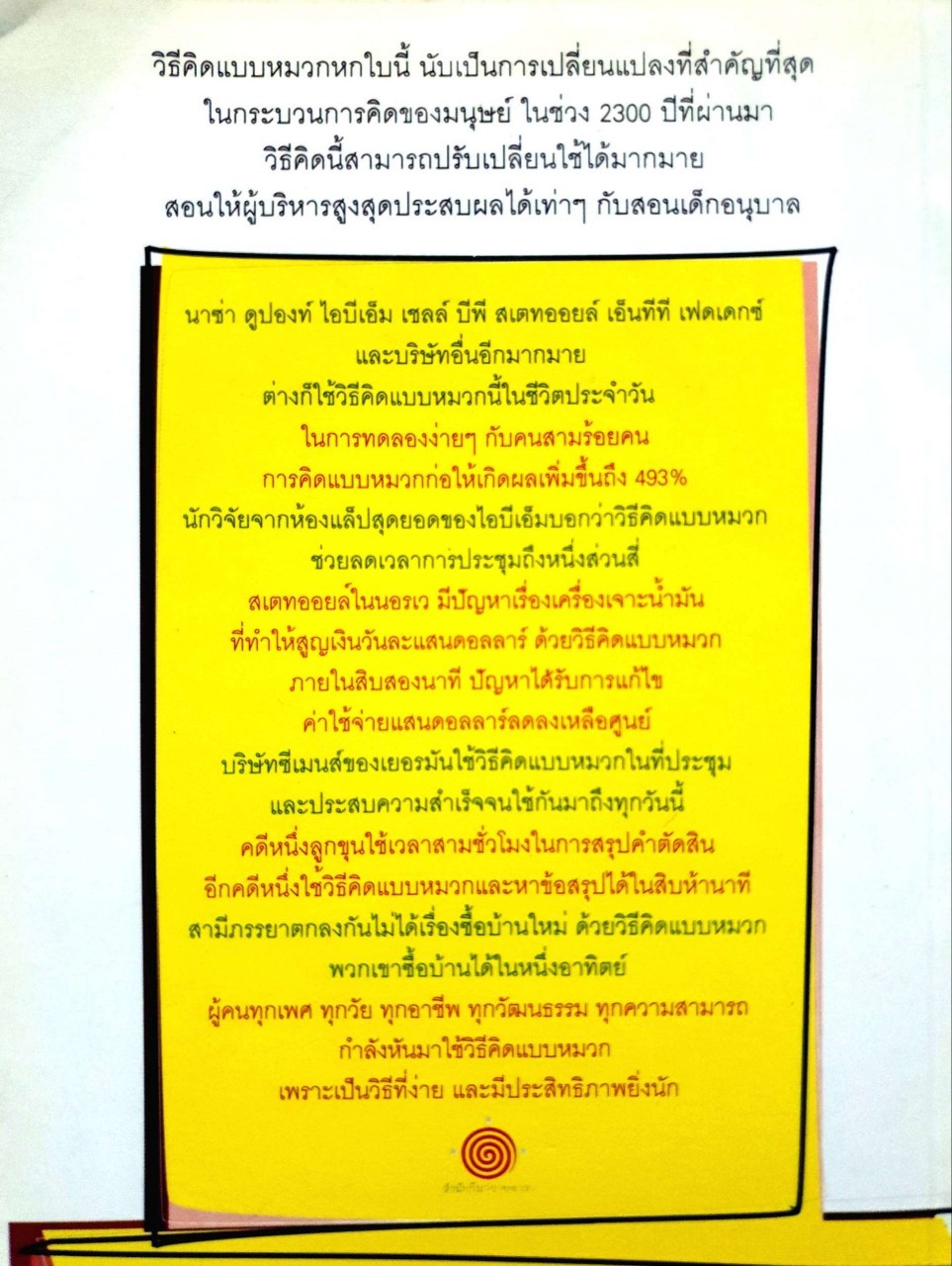 SIX THINKING HATS หมวก 6 ใบ คิด 6 แบบ : Edward de Bono