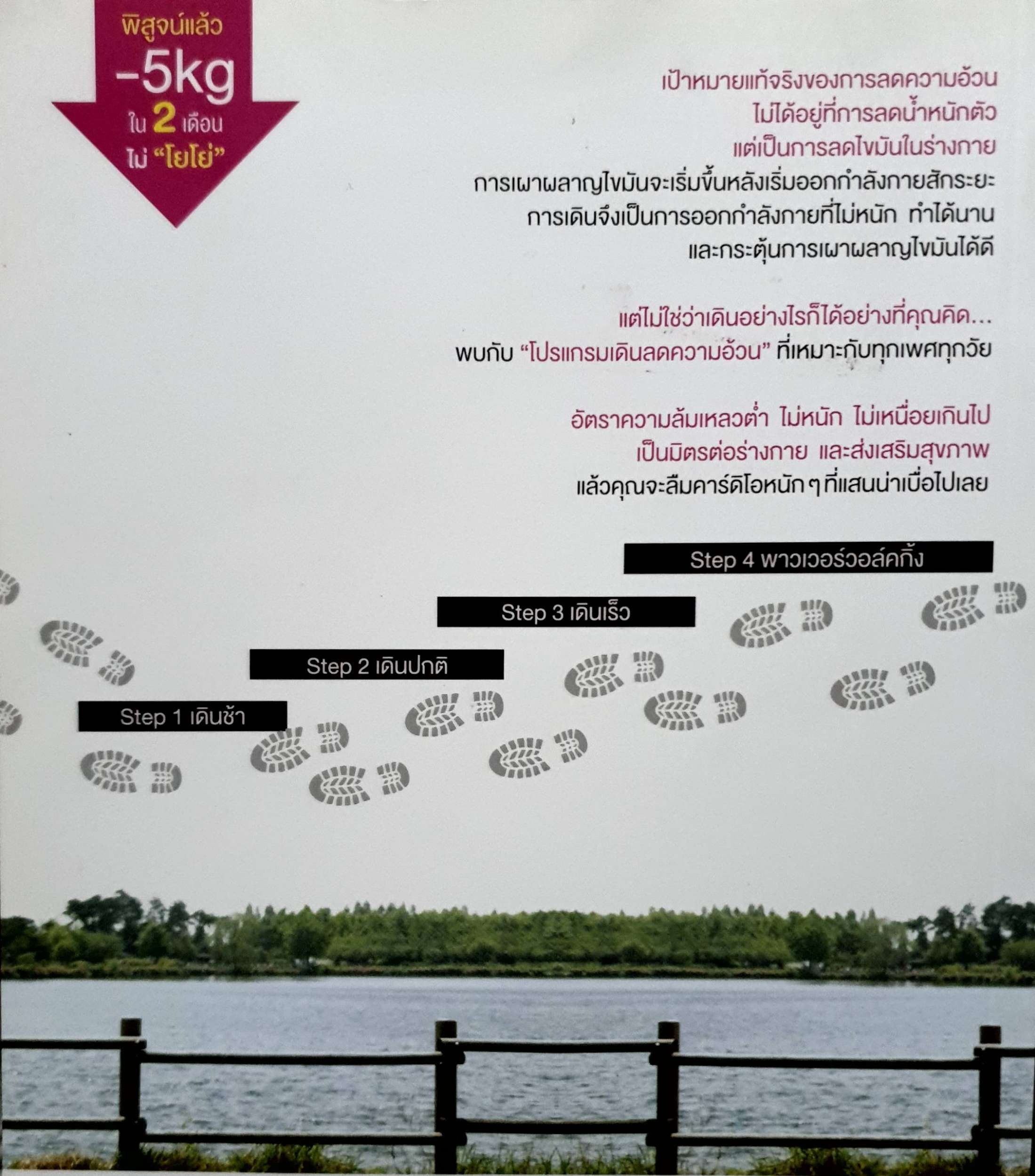 ยิ่งเดิน ยิ่งผอม ยิ่งสุขภาพดี