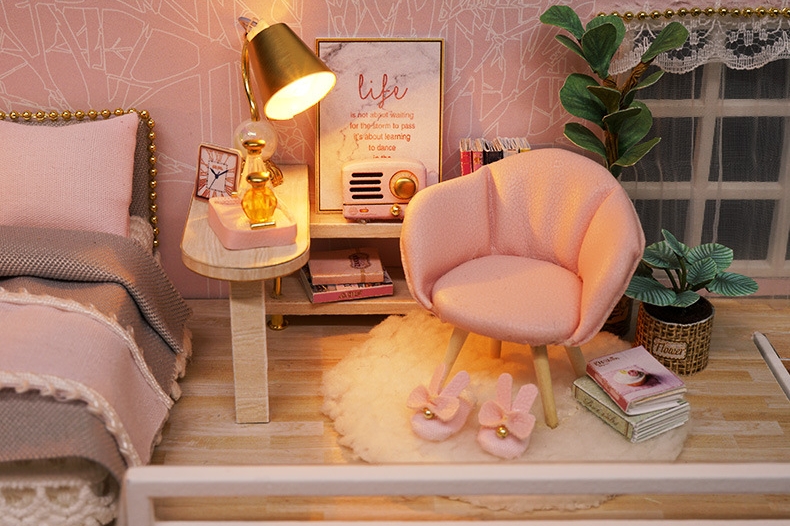 โมเดลจำลองบ้านจิ๋ว girlish dream สไตล์สาวหวานสำหรับนักประดิษฐ์และนักสะสมโมเดลโดยเฉพาะ