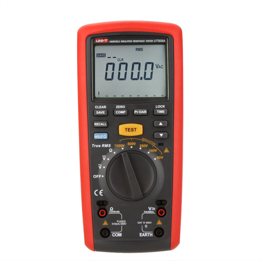 UNI-T UT505A เครื่องทดสอบความต้านทานฉนวนกันความร้อน