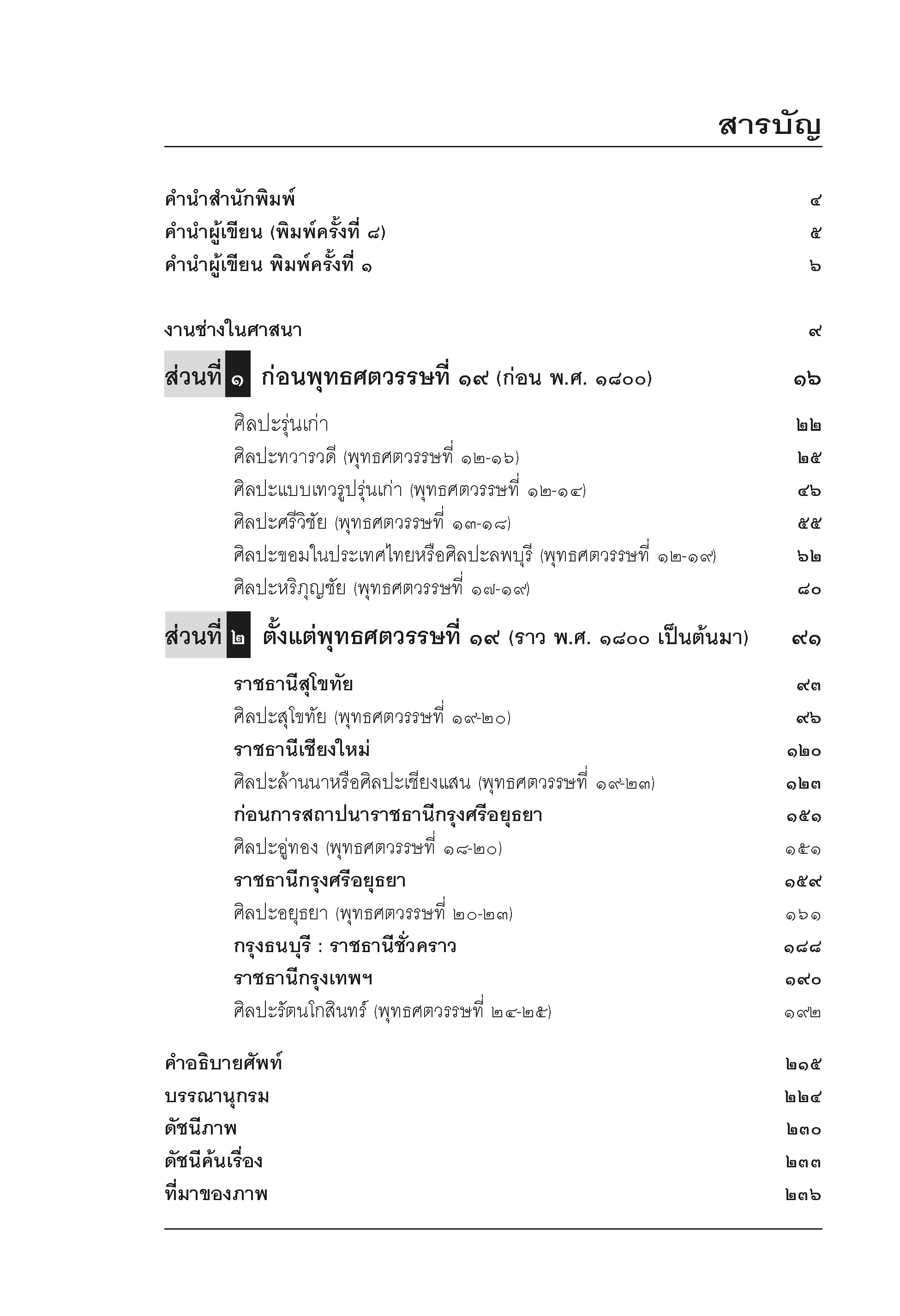 ประวัติศาสตร์ศิลปะไทย (ฉบับย่อ) พิมพ์ 8 (พิมพ์ใหม่ล่าสุด)