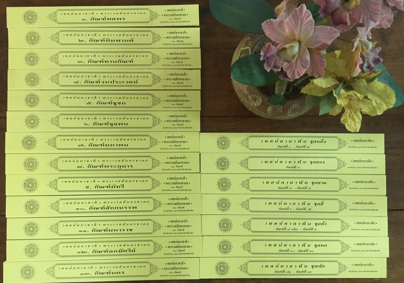 คัมภีร์เทศน์ ชุดพระเวสสันดร ๑๓ กัณฑ์ พร้อมคาถาพัน พระธรรมเทศนา บจ.สำนักพิมพ์เลี่ยงเชียงเพียรเพื่อพุทธศาสน์