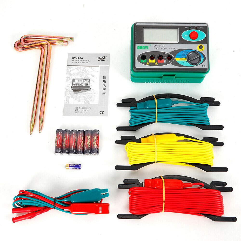 DY4100 , DUOYI เครื่องทดสอบความต้านทานดินแบบดิจิตอล Digital Ground Resistance Tester/ ราคาประหยัด