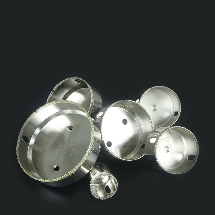 โฮลซอเจาะกระเบื้อง ดอกสีเงินหัวเพชร ยี่ห้อ KingsMan สำหรับเจาะหินเกรนิต กระจก และเซรามิค [ขายปลีก/ส่ง]