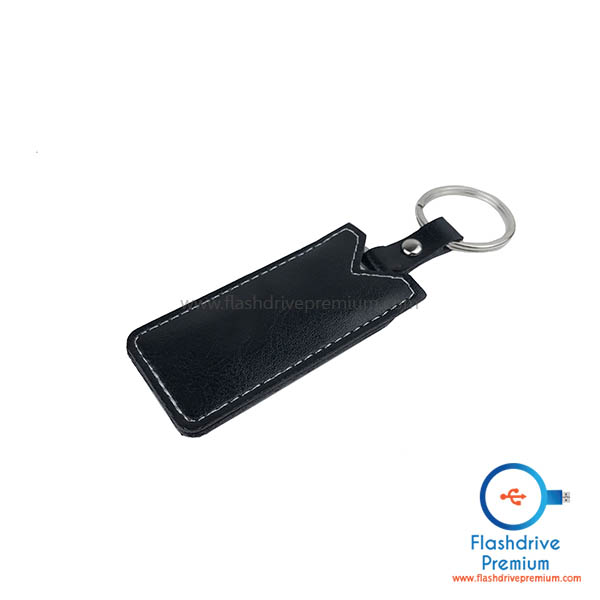 แฟลชไดร์ฟกุญแจและซองหนัง (Key Ring Leather Flash Drive)