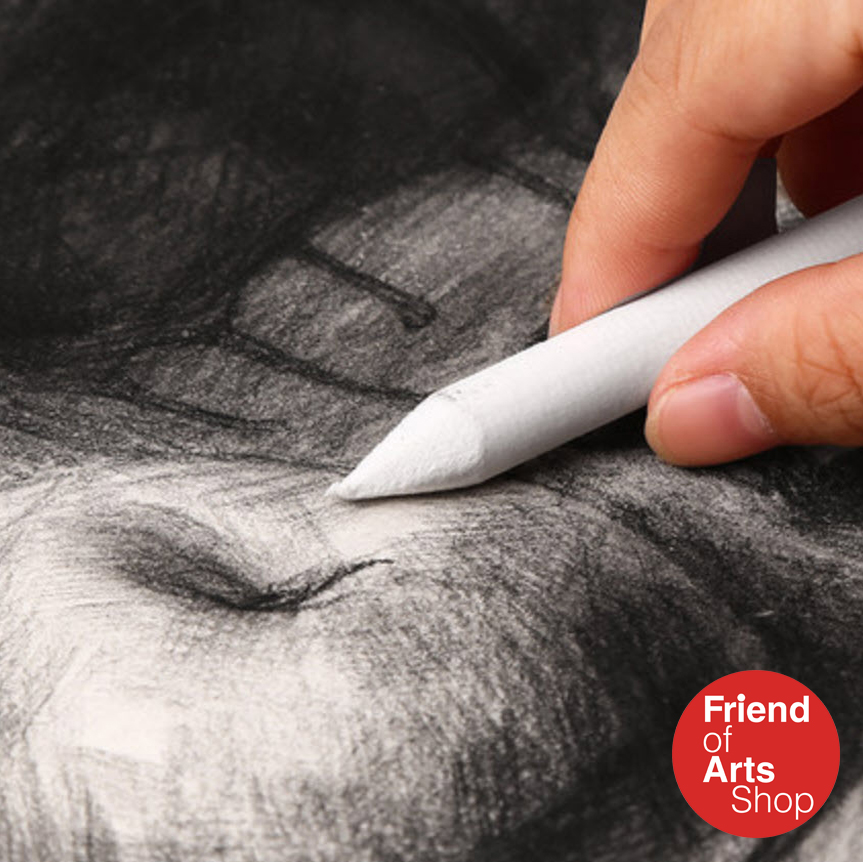 Tortillions Sketch (Blending Stumps) แท่งกระดาษอัด ใช้เกลี่ยลายดินสอหรือเกลี่ยสี Pastel Charcoal เพื่อสร้างเอฟเฟคเพื่อให้เฉดสีอ่อนนุ่ม ให้สร้างไฮไลท์ แสงเงาในชิ้นงาน