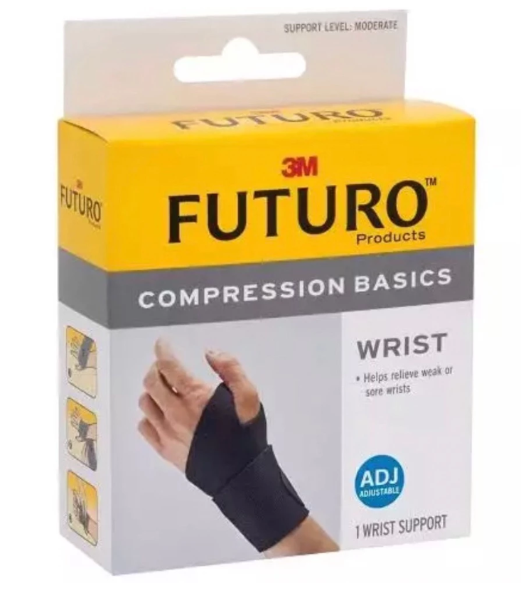 Futuro Compression Basics Wrist ฟูทูโร่ อุปกรณ์พยุงข้อมือ รุ่นเบสิค แบบปรับกระชับได้