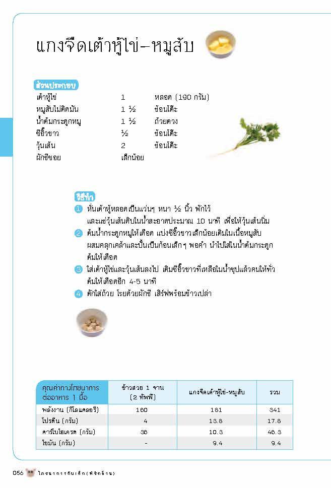 โภชนาการกับเด็ก (พิชิตอ้วน)