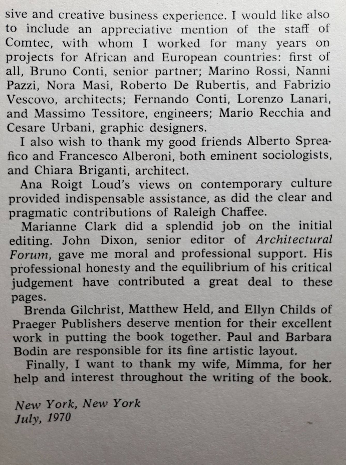 EQUIPOTENTIAL SPACE : Freedom in Architecture New York: Praeger, 1970 : Severino, Renato