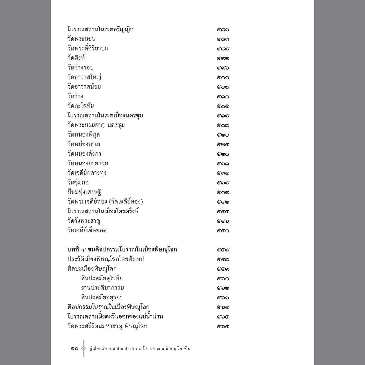 คู่มือนำชมศิลปกรรมโบราณสมัยสุโขทัย