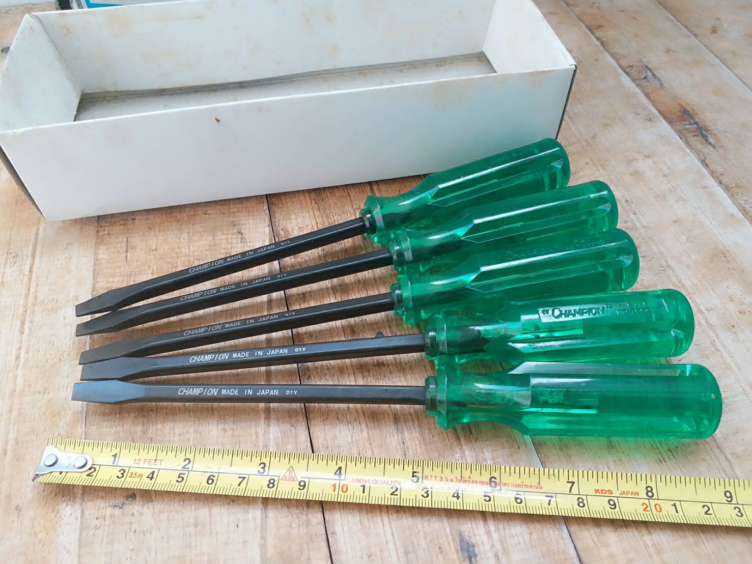 ไขควง-/ตอก/6"x8มม./Champion/100K/แกนดำ