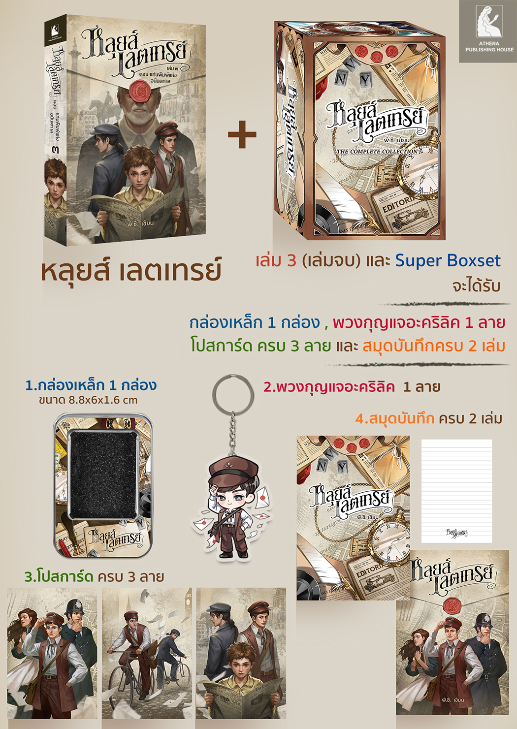 หลุยส์ เลตเทรย์ เล่ม ๓ ตอน แท่นพิมพ์แห่งอนันตกาล (เล่มจบ) (มีตัวเลือกสินค้า)