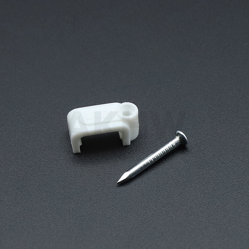 กิ๊บตอกสายไฟ VFF VAF 2x1.5 2x2.5 2x4sqmm. สำหรับรัดสาย ยึดสายเข้ากับผนังคอนกรีต/ผนังไม้ [แพ็ค100ชิ้น]