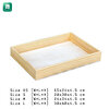 ถาดเสิร์ฟ สี่เหลี่ยม รุ่น LM4A ถาดไม้ Wooden Tray ขอบสูง 4.5 cm
