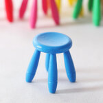 เก้าอี้จิ๋วการ์ตูนพลาสติกเหมาะสำหรับประกอบตุ๊กตา OB11 ฉากจิ๋วมินิจำลองเฟอร์นิเจอร์รุ่น Pocketบ้านตุ๊กตาตุ๊กตา