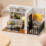 โมเดลจำลองห้องอ่านหนังสือจำลองขนาดจิ๋วชุดGenki lifeเหมาะสำหรับผู้ที่รักในการสะสมตุ๊กตาเพื่อนำไปทำเป็นบ้านตุ๊กตา