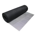 ตาข่ายพลาสติกหกเหลี่ยม PVC ทนทาน 0.9x30 เมตร สีดำ ตาข่ายรั้วสำหรับสวนและก่อสร้าง