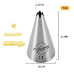 อุปกรณ์ตกแต่งเค๊กดินปั้นอาหารจิ๋วจำลอง สแตนเลสติดปากอบเค้กติดตั้งเครื่องมือคุกกี้ 304 สแตนเลสติดปาก