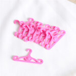 ไม้แขวนเสื้อจิ๋วสำหรับตกแต่งบ้านตุ๊กตาอุปกรณ์เสริมมินิแฟชั่นสไตล์ยุโรปไม้แขวนเสื้อ BJD รุ่นจำลองฉากชีวิต