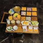 ร้านขายขนมไทยจิ๋วงานจำลองอาหารจิ๋วประจำชาติไทยชุดรถเข็นงานสะสมdollhouse ตุ๊กตาจิ๋ว อาหาร ของเล่น โมเดล DIY ดินจำลอง มินิ