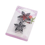 แม่พิมพ์กลีบดอกกุหลาบสแตนเลสอังกฤษน้ำตาลดอกไม้ตัดแม่พิมพ์ rose calyx แม่พิมพ์ 4 ชิ้น A340